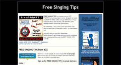 Desktop Screenshot of a2z-singing-tips.com