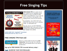 Tablet Screenshot of a2z-singing-tips.com